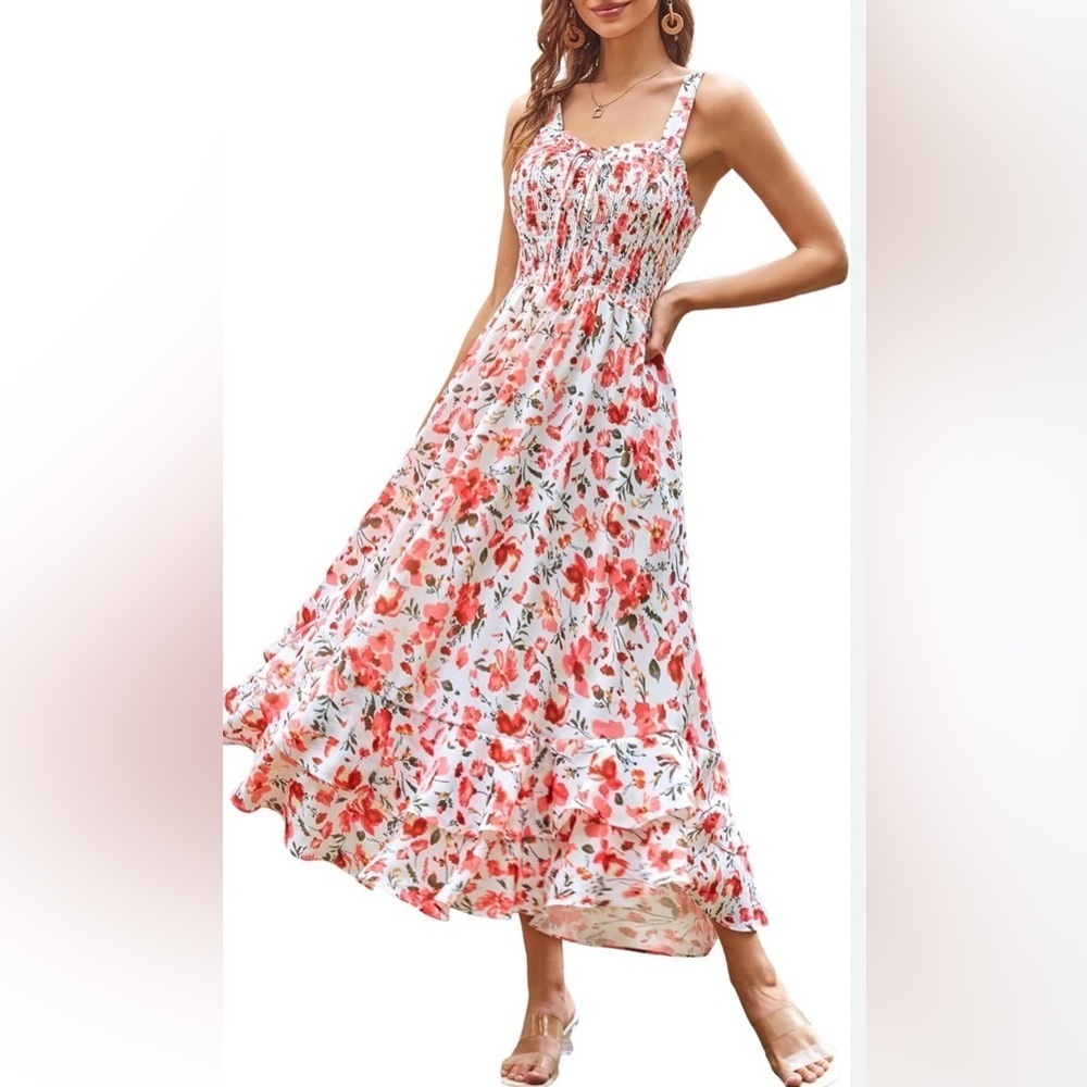 GRACE KARIN Womens Summer Floral Boho Dress size large